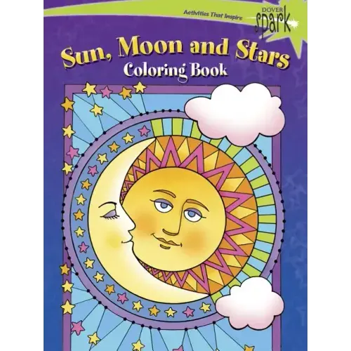 Spark Sun, Moon and Stars Coloring Book