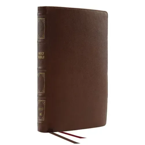 Nkjv, Deluxe Thinline Reference Bible, Genuine Leather, Brown, Red Letter, Comfort Print: Holy Bible, New King James Version