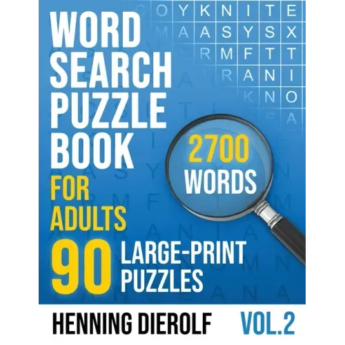 Word Search Book for Adults: 90 Large-Print English Puzzles