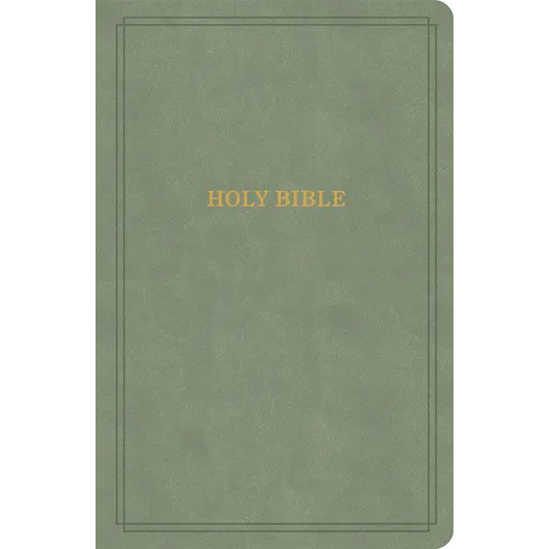 KJV Large Print Personal Size Reference Bible, Sage Suedesoft Leathertouch