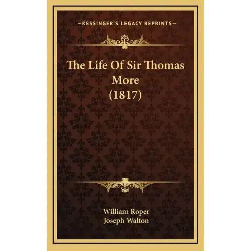 The Life of Sir Thomas More (1817)