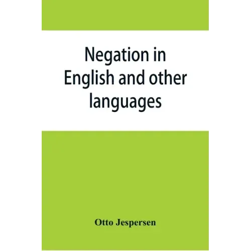 Negation in English and other languages