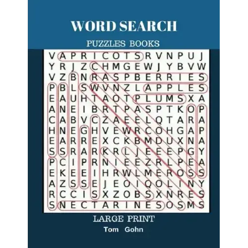 Word Search Puzzles Books Large Print: Find Words 50 Puzzles All Answer Fun Game
