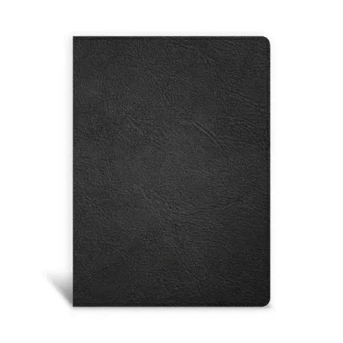 KJV Single-Column Wide-Margin Bible, Holman Handcrafted Collection, Black Premium Goatskin