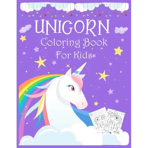 Unicorn coloring book for kids.: 8.5X11 inch & 61 pages Super cute unicorn active coloring book for kids, teens, age 4-8, age 8-12.