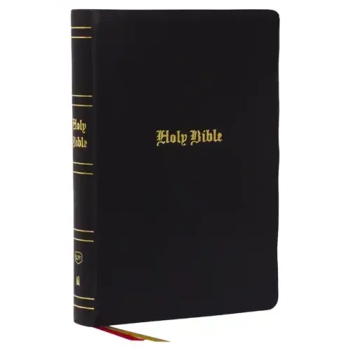 KJV Holy Bible: Super Giant Print with 43,000 Cross References, Black Genuine Leather, Red Letter, Comfort Print (Thumb Indexed): King James Version