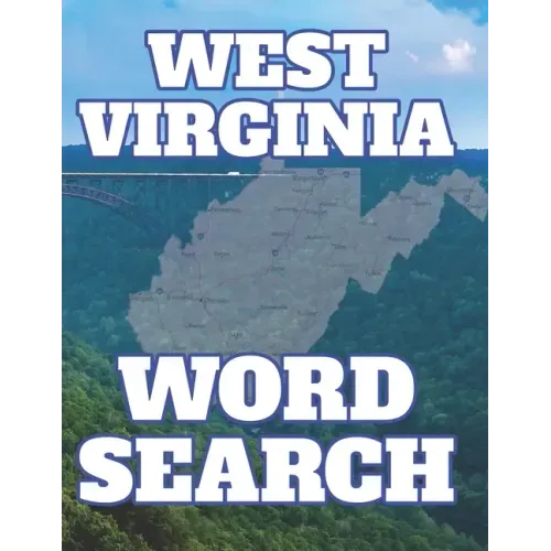 West Virginia Word Search: Perfect Gift from Mountain State for Puzzle Book Lover