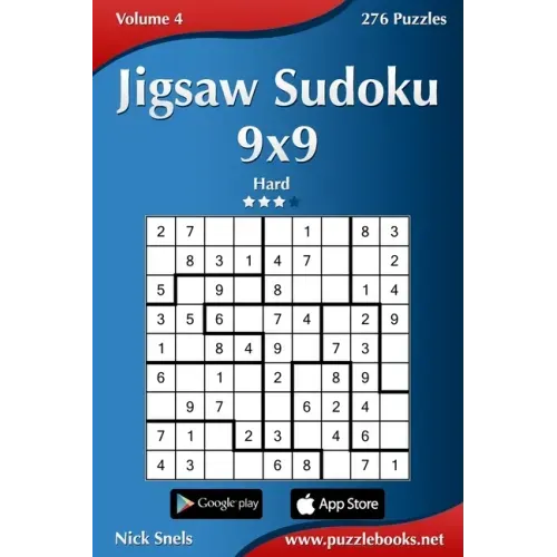 Jigsaw Sudoku 9x9 - Hard - Volume 4 - 276 Puzzles