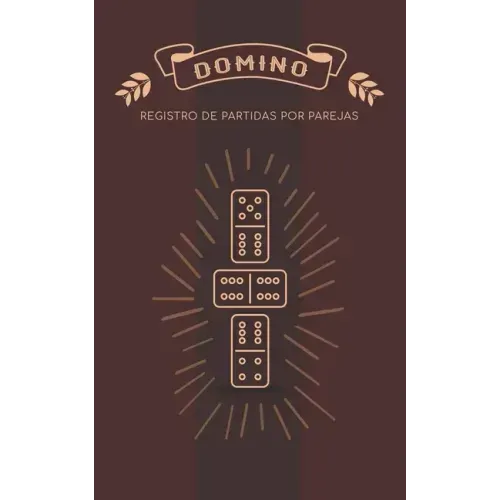 Domino Registro de Partidas por Parejas: Libro para apuntar los juegos de domino por equipos