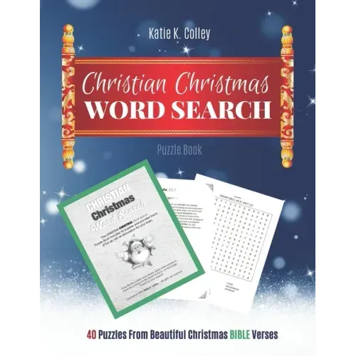 Christian Christmas Word Search: Puzzle Book (a good gift idea) - Christmas Word Search Books For Adults - Bible Word Search Book Gifts