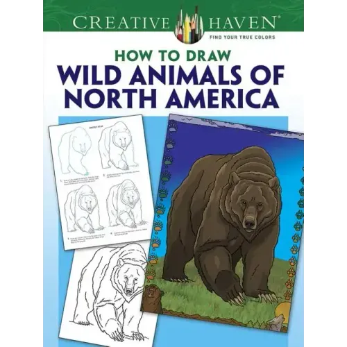 Creative Haven How to Draw Wild Animals of North America Coloring Book