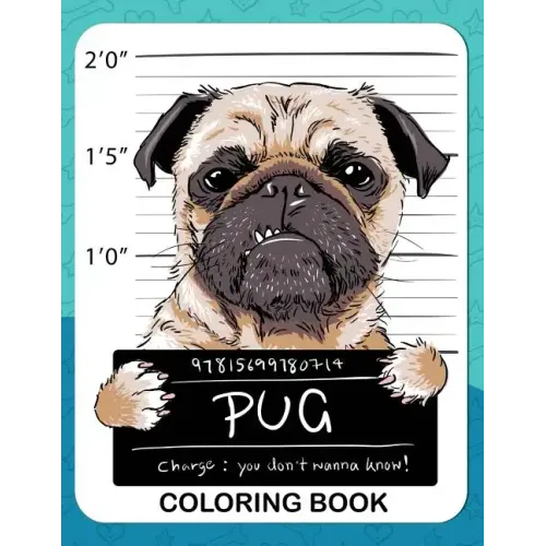 Pug Coloring Book: A Dog Fun and Beautiful Pages for Stress Relieving Unique Design
