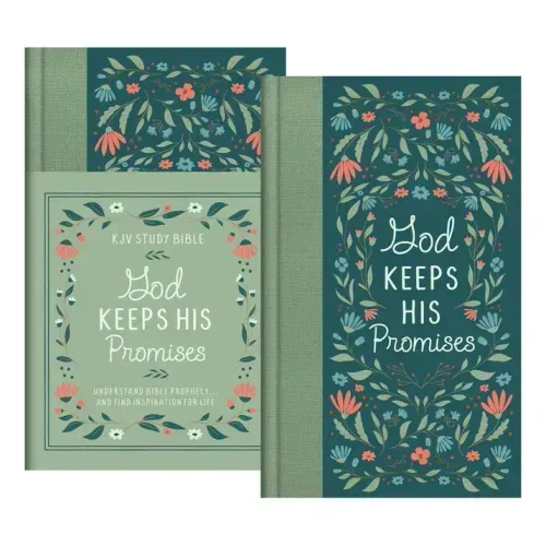God Keeps His Promises KJV Study Bible [Sage Floral]: Understand Bible Prophecy. . .and Find Inspiration for Life