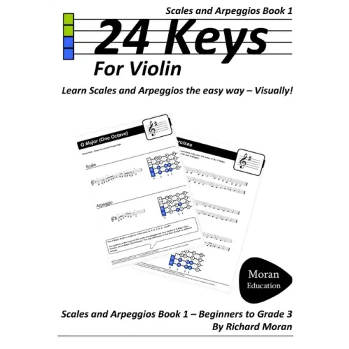 24 Keys Scales and Arpeggios for Violin - Book 1