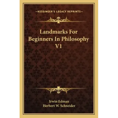 Landmarks for Beginners in Philosophy V1
