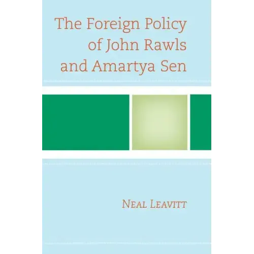 The Foreign Policy of John Rawls and Amartya Sen