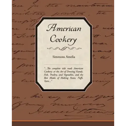 American Cookery