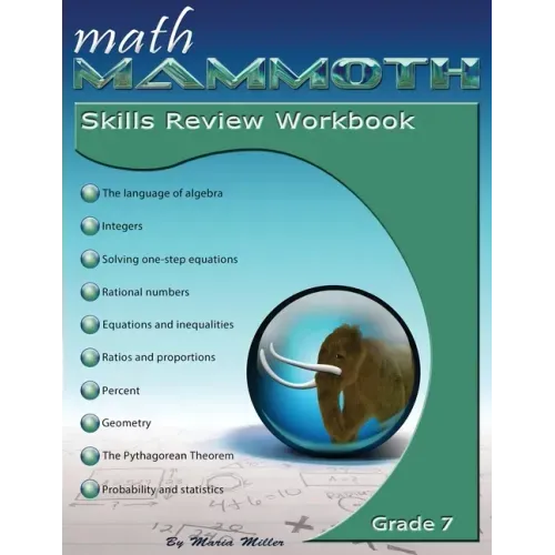 Math Mammoth Grade 7 Skills Review Workbook
