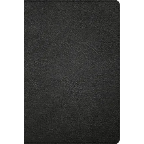 CSB Large Print Thinline Bible, Holman Handcrafted Collection, Black Premium Goatskin