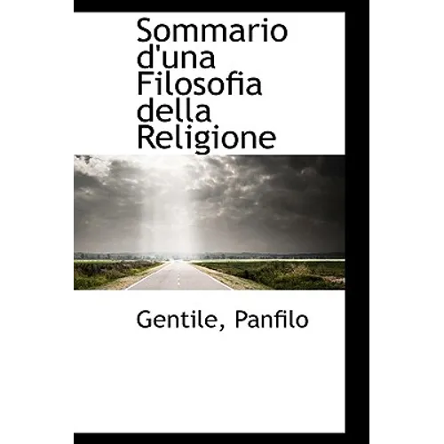 Sommario d'una Filosofia della Religione