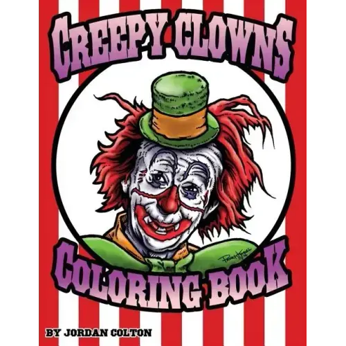 Creepy Clown Adult Coloring Book