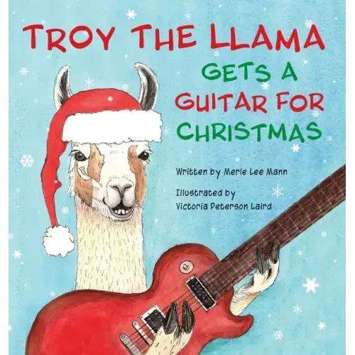 Troy the Llama Gets a Guitar for Christmas