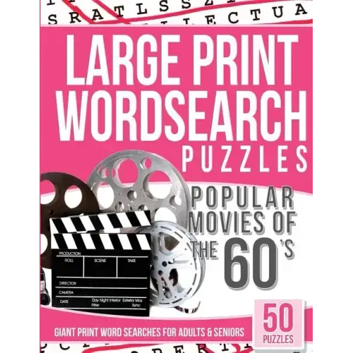 Large Print Wordsearches Puzzles Popular Movies of the 60s: Giant Print Word Searches for Adults & Seniors