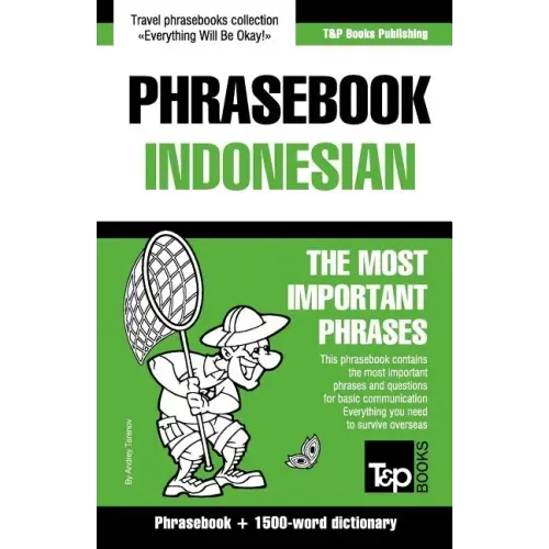 English-Indonesian phrasebook and 1500-word dictionary