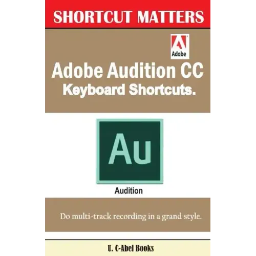Adobe Audition CC Keyboard Shortcuts.