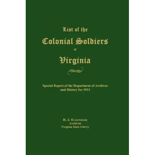 List of the Colonial Soldiers of Virginia