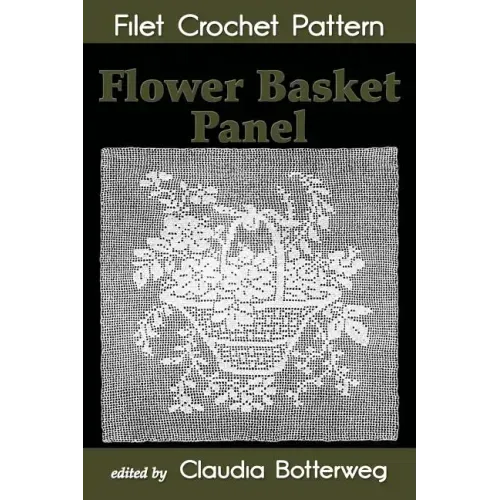 Flower Basket Panel Filet Crochet Pattern: Complete Instructions and Chart