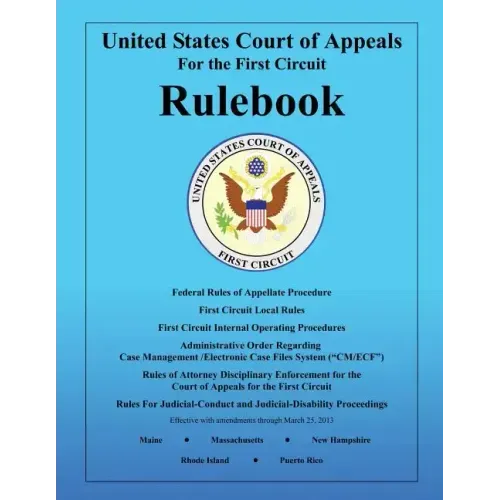 Rulebook: United States Court of Appeals: For the First Circuit
