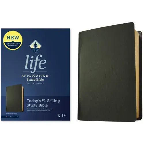KJV Life Application Study Bible, Third Edition (Genuine Leather, Black, Red Letter)