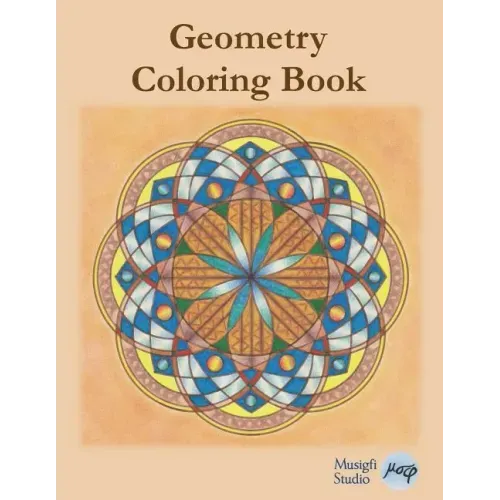 Geometry Coloring Book: Relaxing Coloring for Adults and Older Children with Colored Outlines and Appendix of Virtue Cards