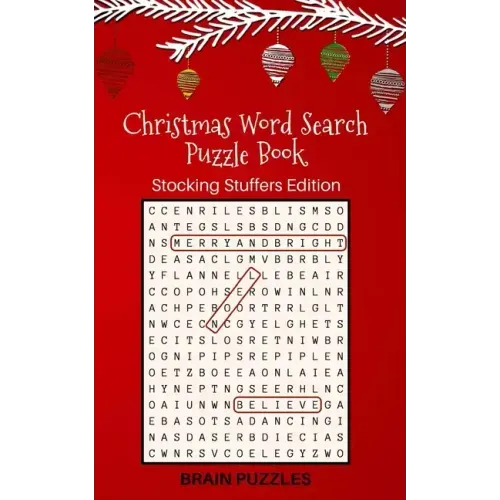 Christmas Word Search Puzzle Book: Stocking Stuffers Edition: Great Gift for Kids and Adults!