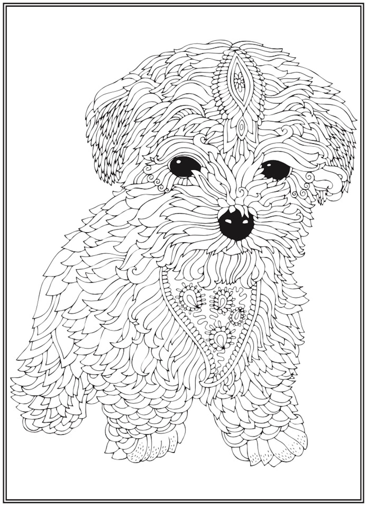 Blissful - Dog Coloring: 32 Inspiring Designs