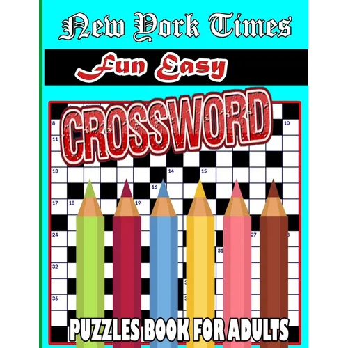 New York Times fun Easy Crossword Puzzles: 100 Medium simply Puzzles Book For Adults