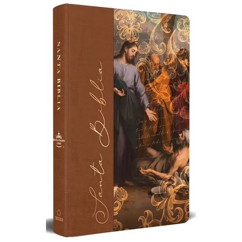 Biblia Rvr 1960 Letra Grande, Tamaño Manual, Tapa Dura de Tela Jesús Sana / Spanish Bible Rvr 1960 Handy Size Large Print Hardcover Cloth Jesus Heals