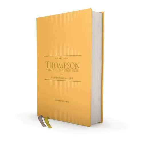 Kjv, Thompson Chain-Reference Bible, Hardcover, Yellow Gold, Red Letter, Comfort Print