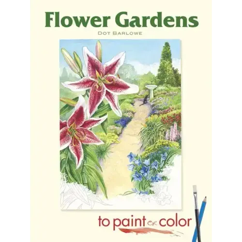 Flower Gardens to Paint or Color