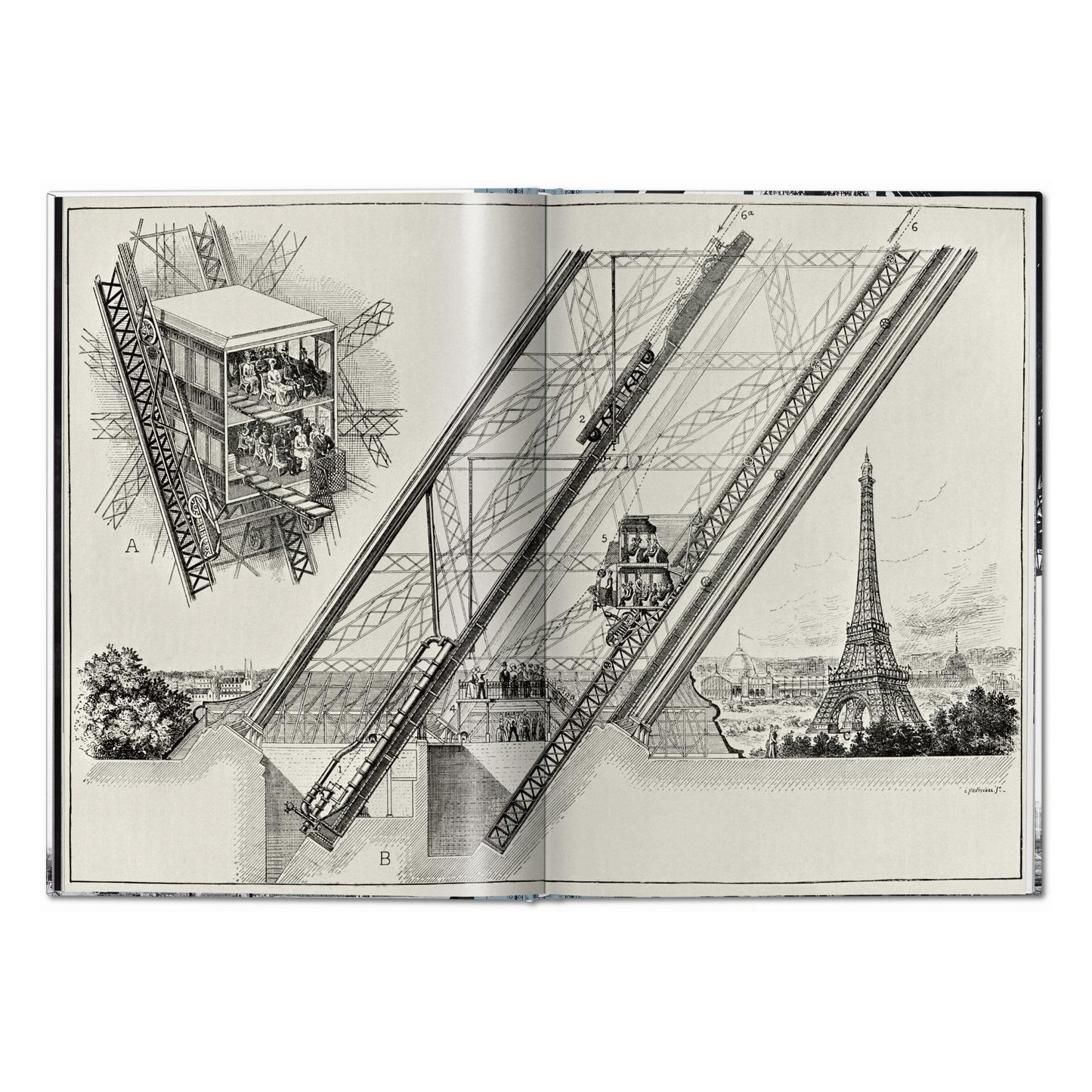 The Eiffel Tower (German, French, English, Italian) Book
