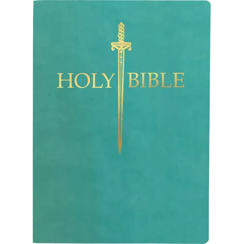 KJV Sword Bible, Large Print, Coastal Blue Ultrasoft: (Red Letter, Teal, 1611 Version)