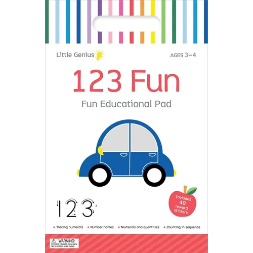 123 Fun: Fun Educational Activity Pad with Carry Handle