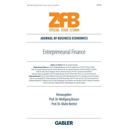 Entrepreneurial Finance