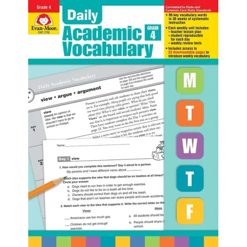 Daily Academic Vocabulary, Grade 4 Teacher Edition