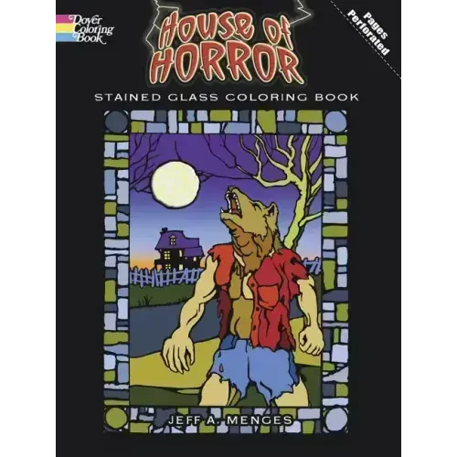 House of Horror Stained Glass Coloring Book