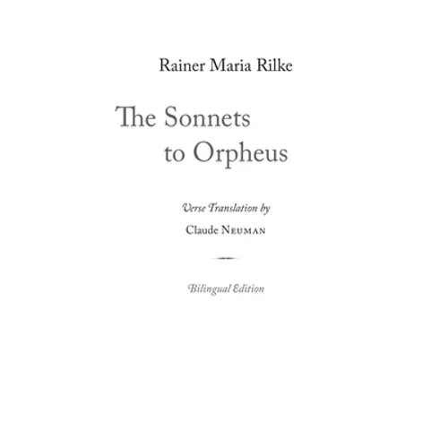 The Sonnets to Orpheus