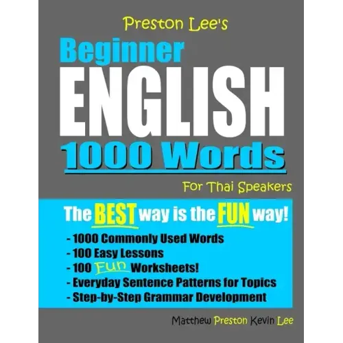 Preston Lee's Beginner English 1000 Words For Thai Speakers