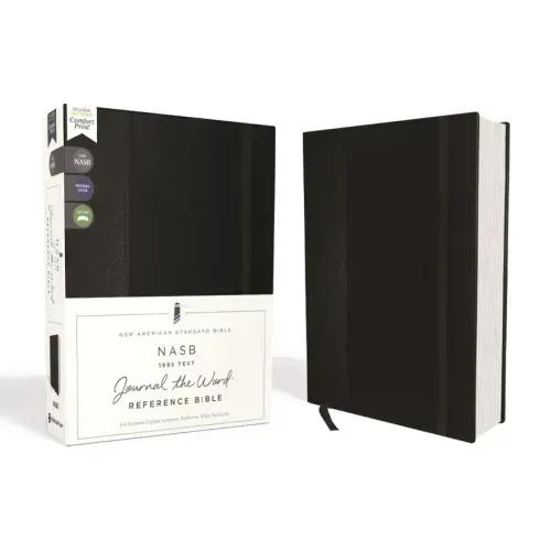 Nasb, Journal the Word Reference Bible, Hardcover, Black, Elastic Closure, Red Letter Edition, 1995 Text, Comfort Print: Let Scripture Explain Scriptu
