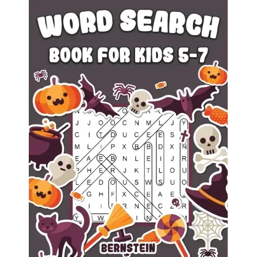 Word Search for Kids 5-7: 200 Fun Word Search Puzzles for Kids with Solutions - Large Print - Halloween Edition
